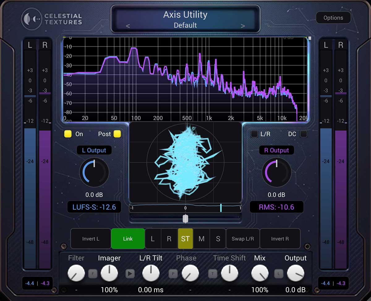 Axis Utility full plugin window