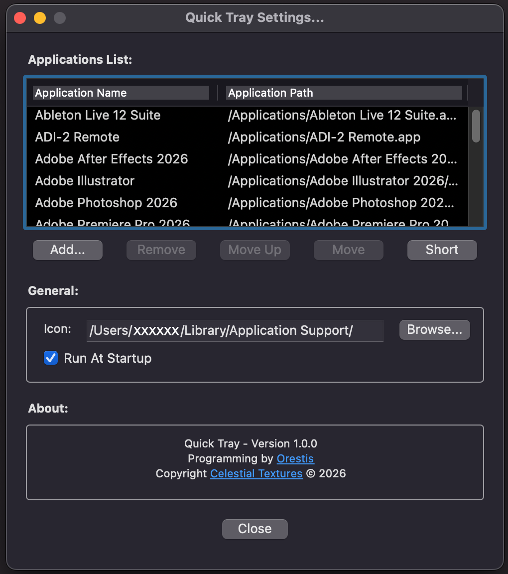 macOS General and About sections